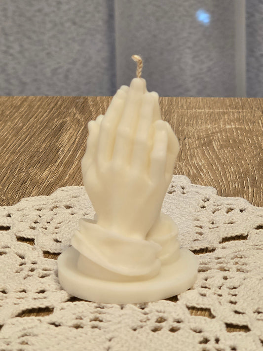 Praying Hands Candle
