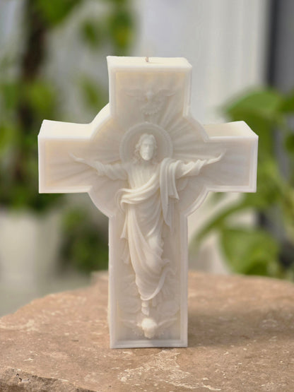 Large Cross Candle