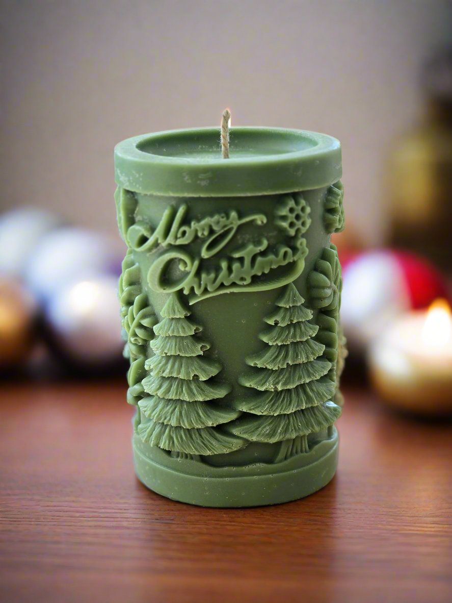 Christmas Pine Trees Candle