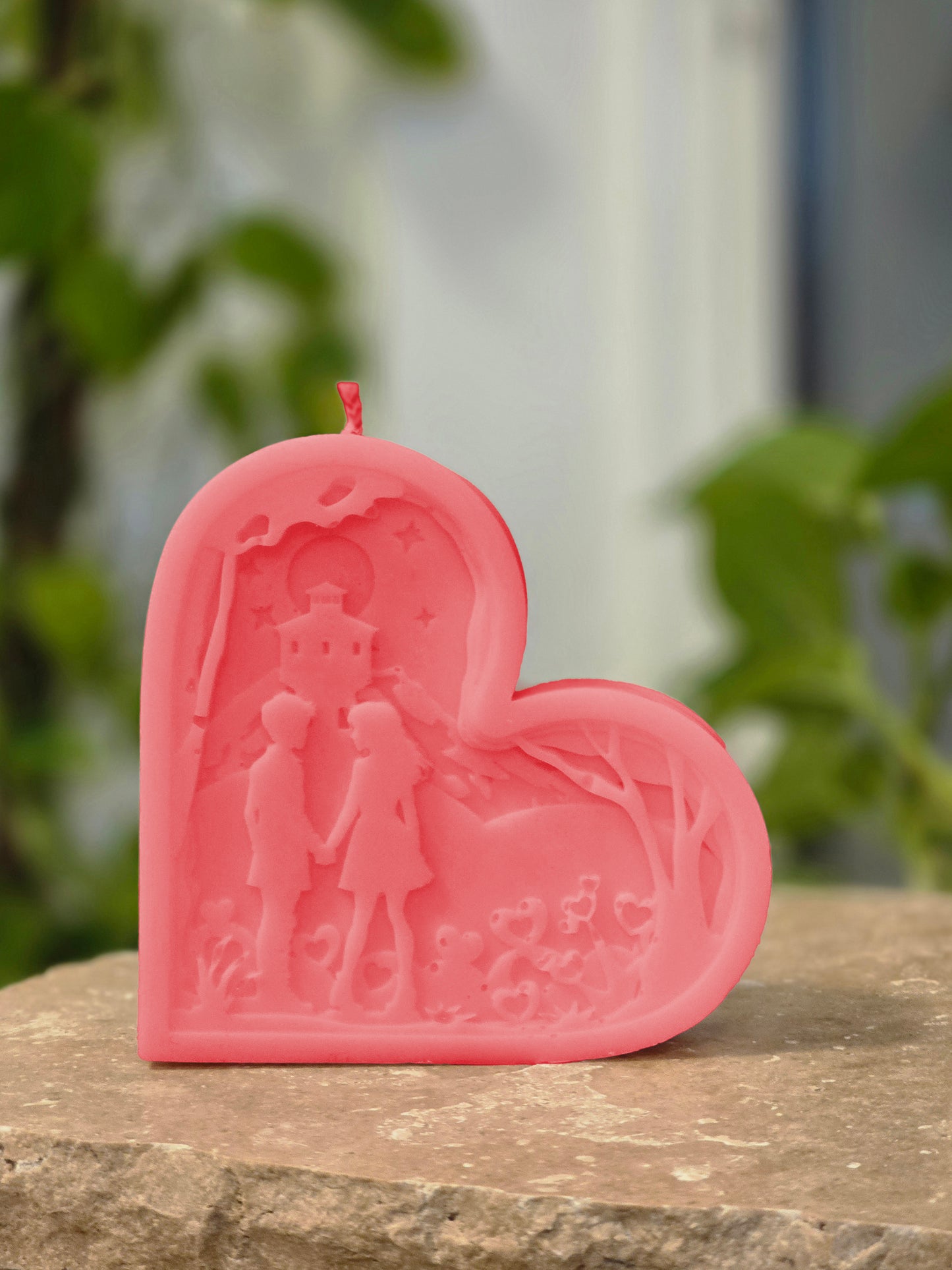 Couple in Heart Candle